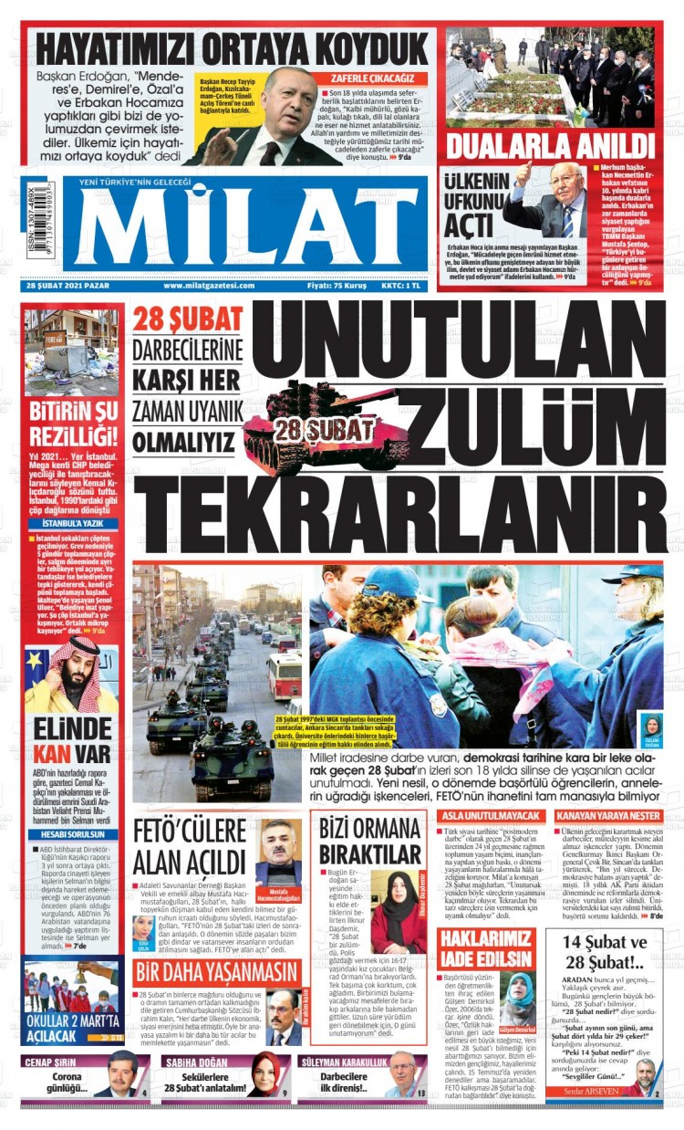 milat-gazetesi-28-subat-2021-gazete-manseti